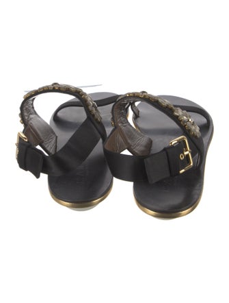 Marni Satin Slingback Sandals