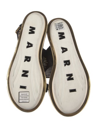 Marni Satin Slingback Sandals