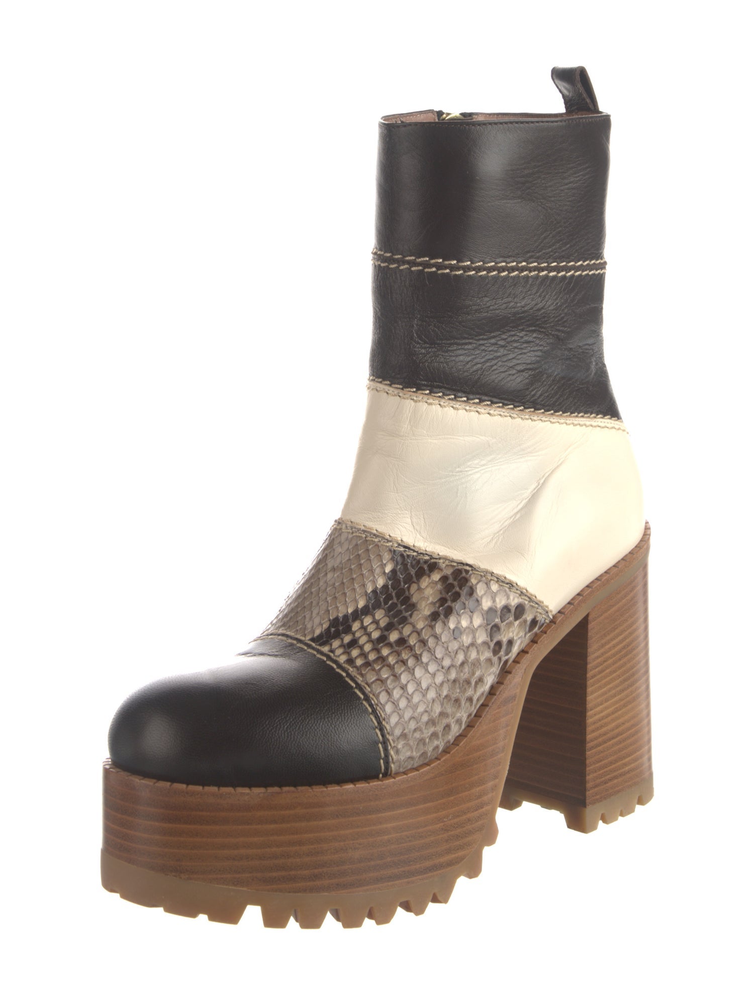 Marni Leather Moto Boots