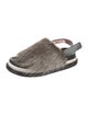 Marni Fur Fur Trim Slingback Sandals