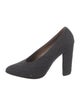 Marni Felt Leather Trim Embellishment Pumps