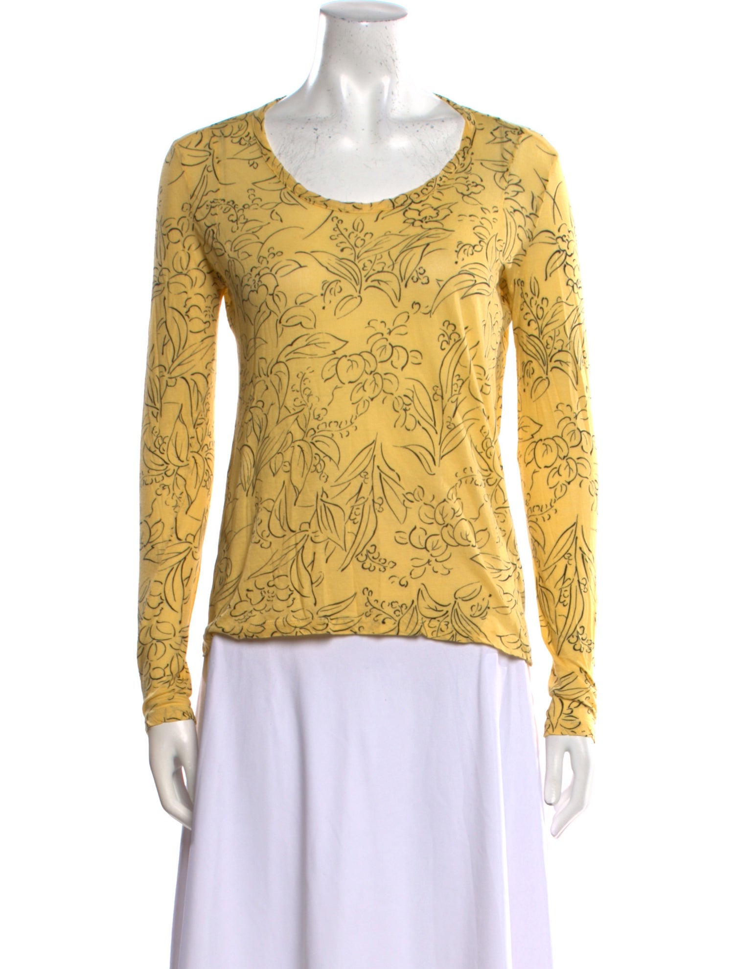 Marni Printed Scoop Neck Top