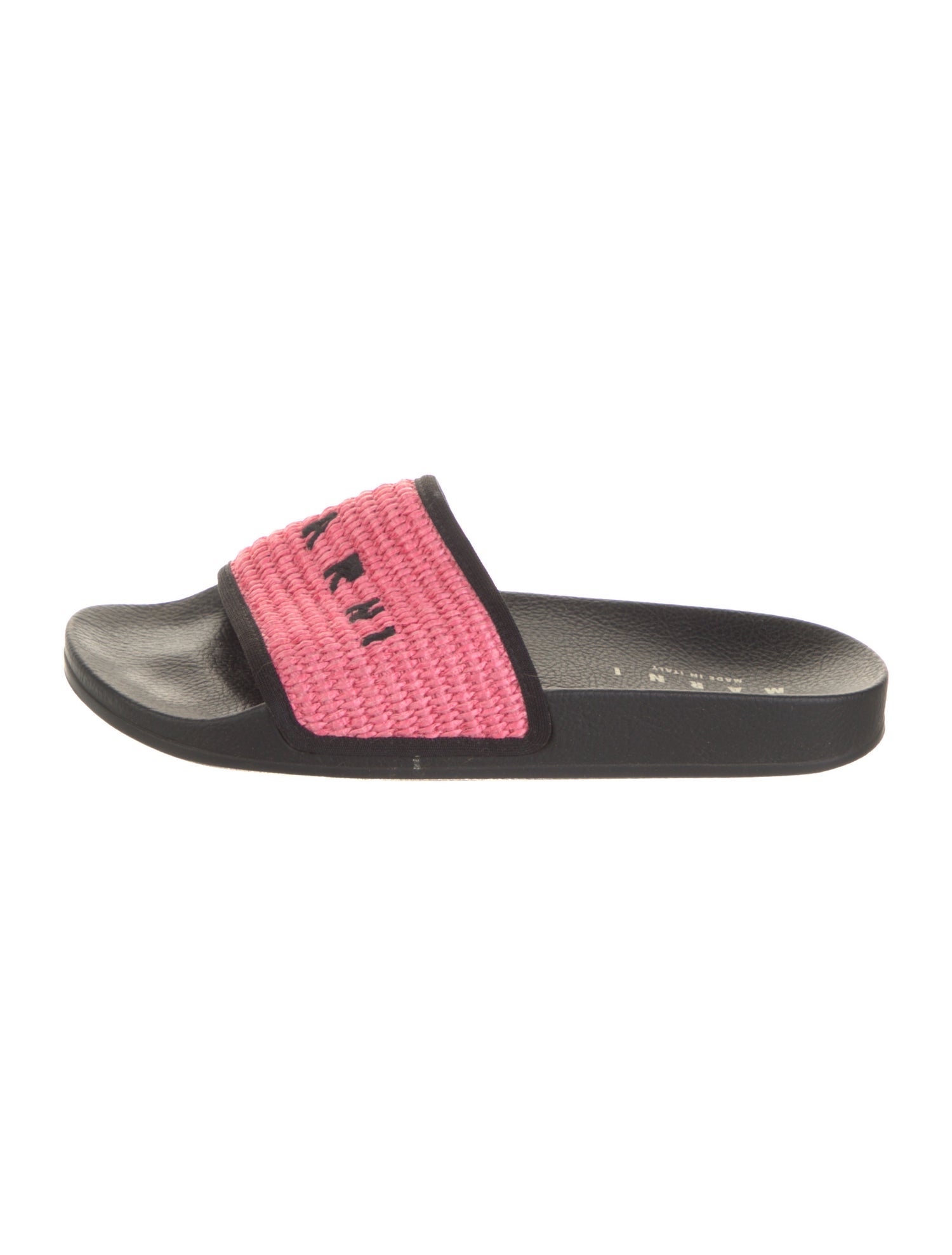 Marni Raffia Printed Slides