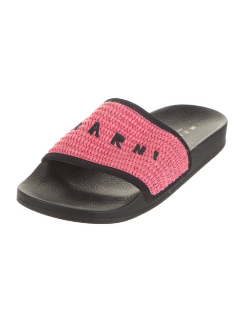 Marni Raffia Printed Slides