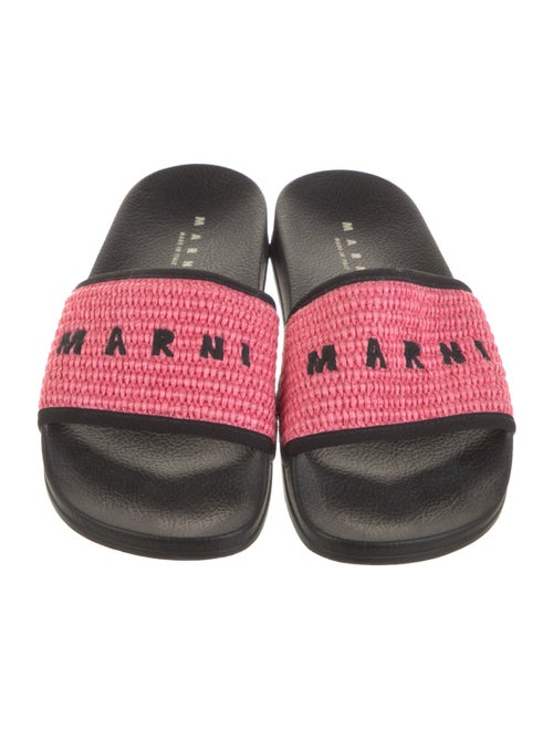Marni Raffia Printed Slides