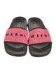 Marni Raffia Printed Slides