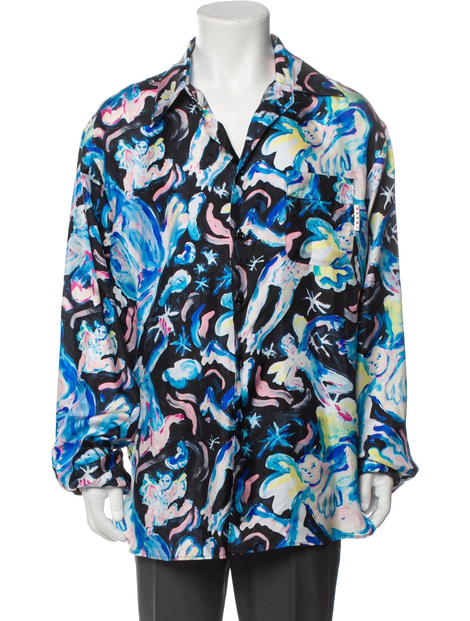 Marni Silk Printed Shirt w/ Tags