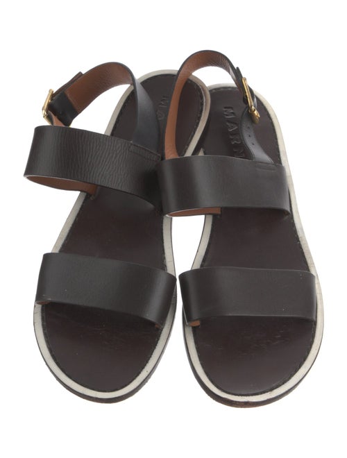 Marni Leather Slingback Sandals