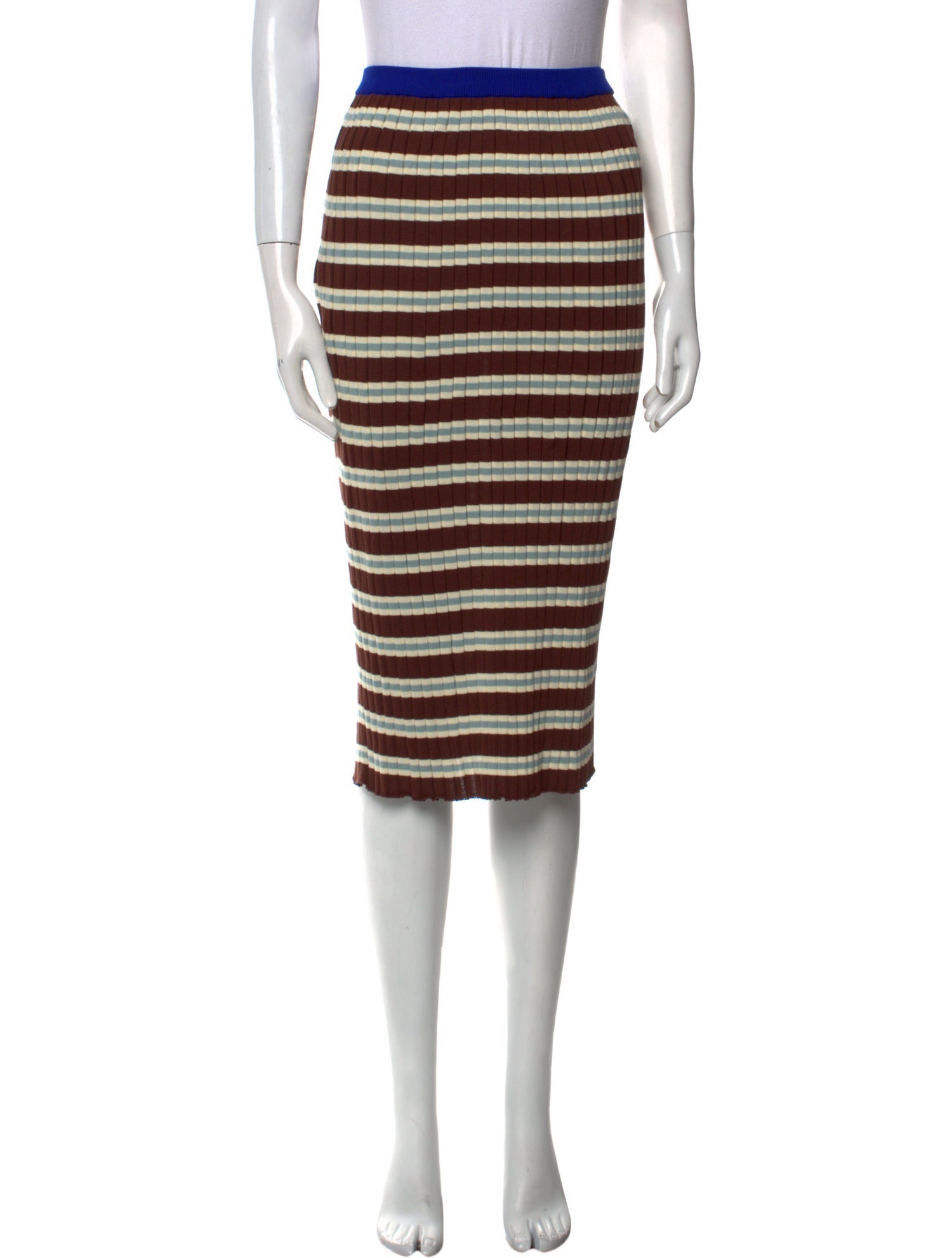 Marni Striped Knee-Length Skirt w/ Tags