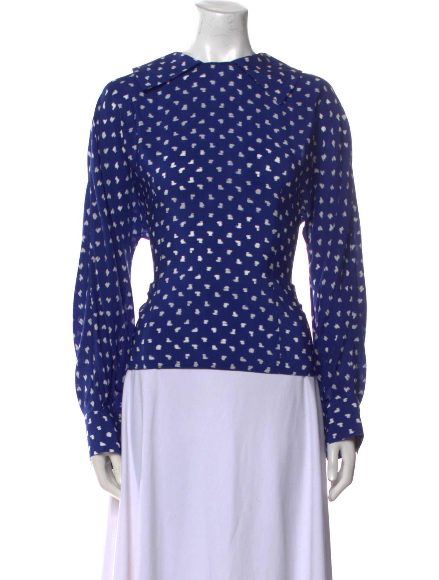 Marni Silk Polka Dot Print Top