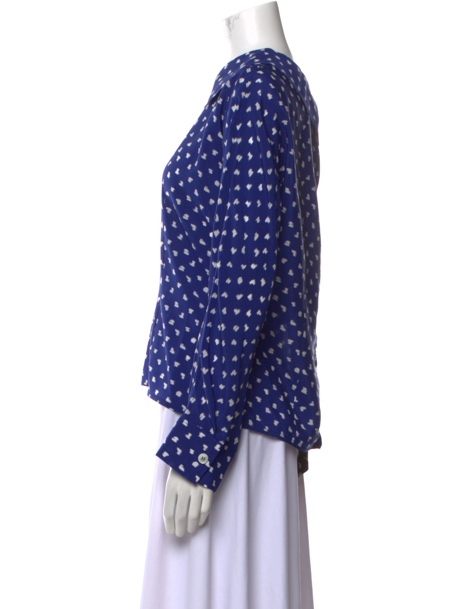 Marni Silk Polka Dot Print Top