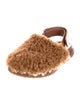 Marni Shearling Slingback Flats