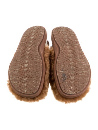 Marni Shearling Slingback Flats