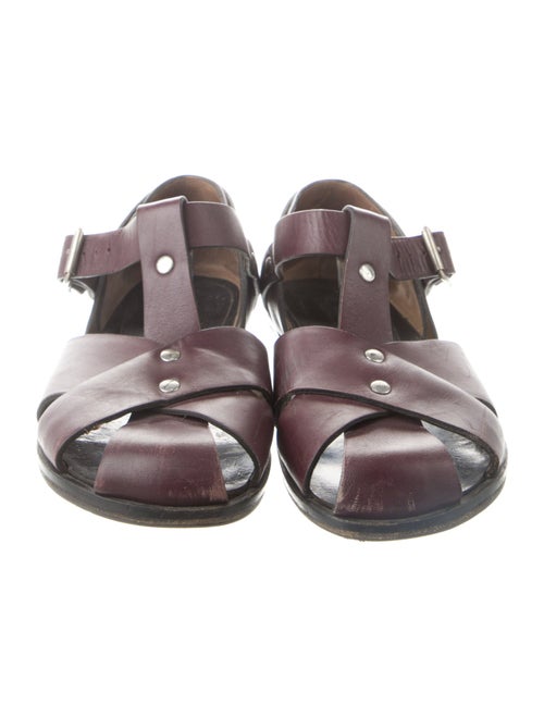 Marni Leather T-Strap Sandals