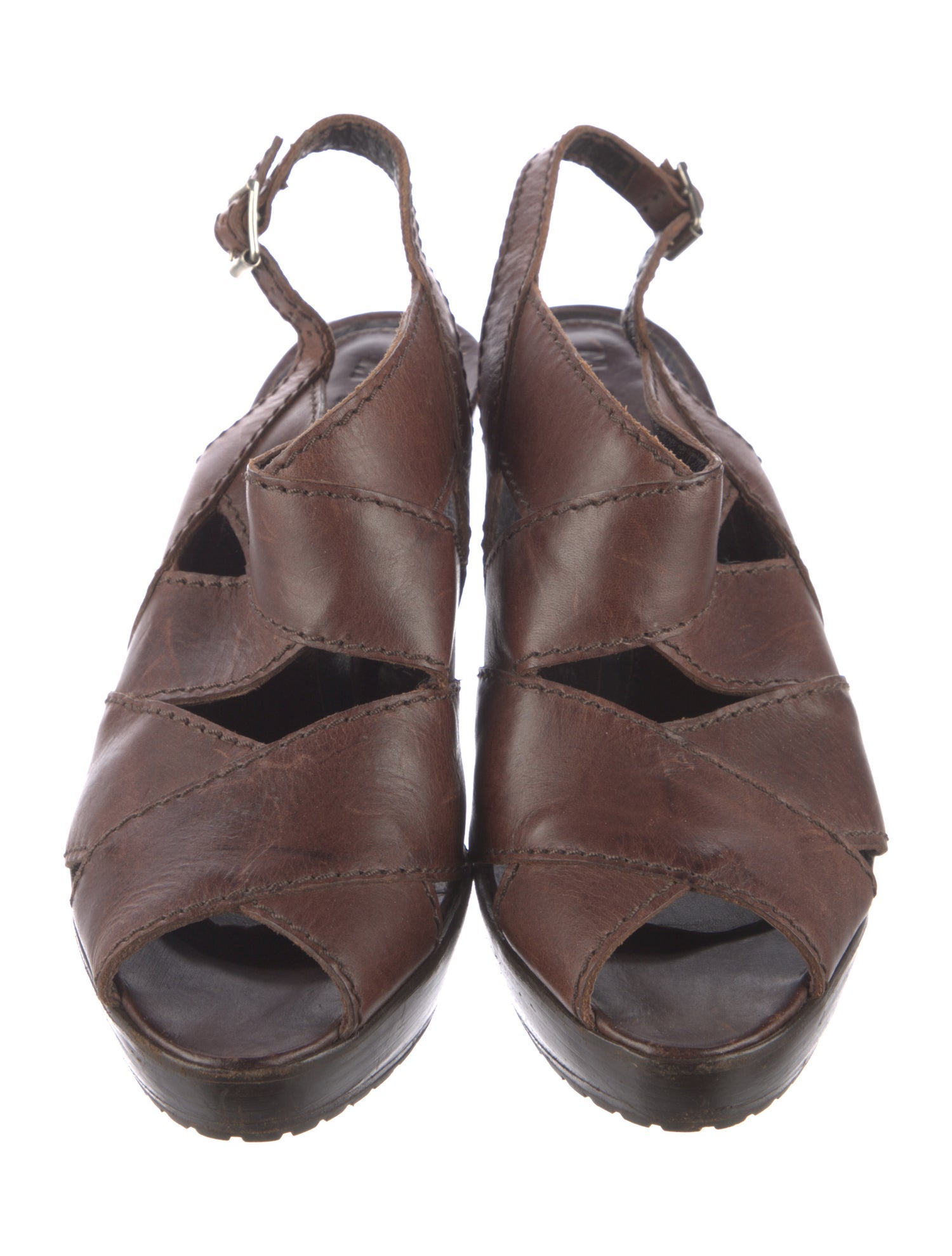 Marni Leather Slingback Pumps