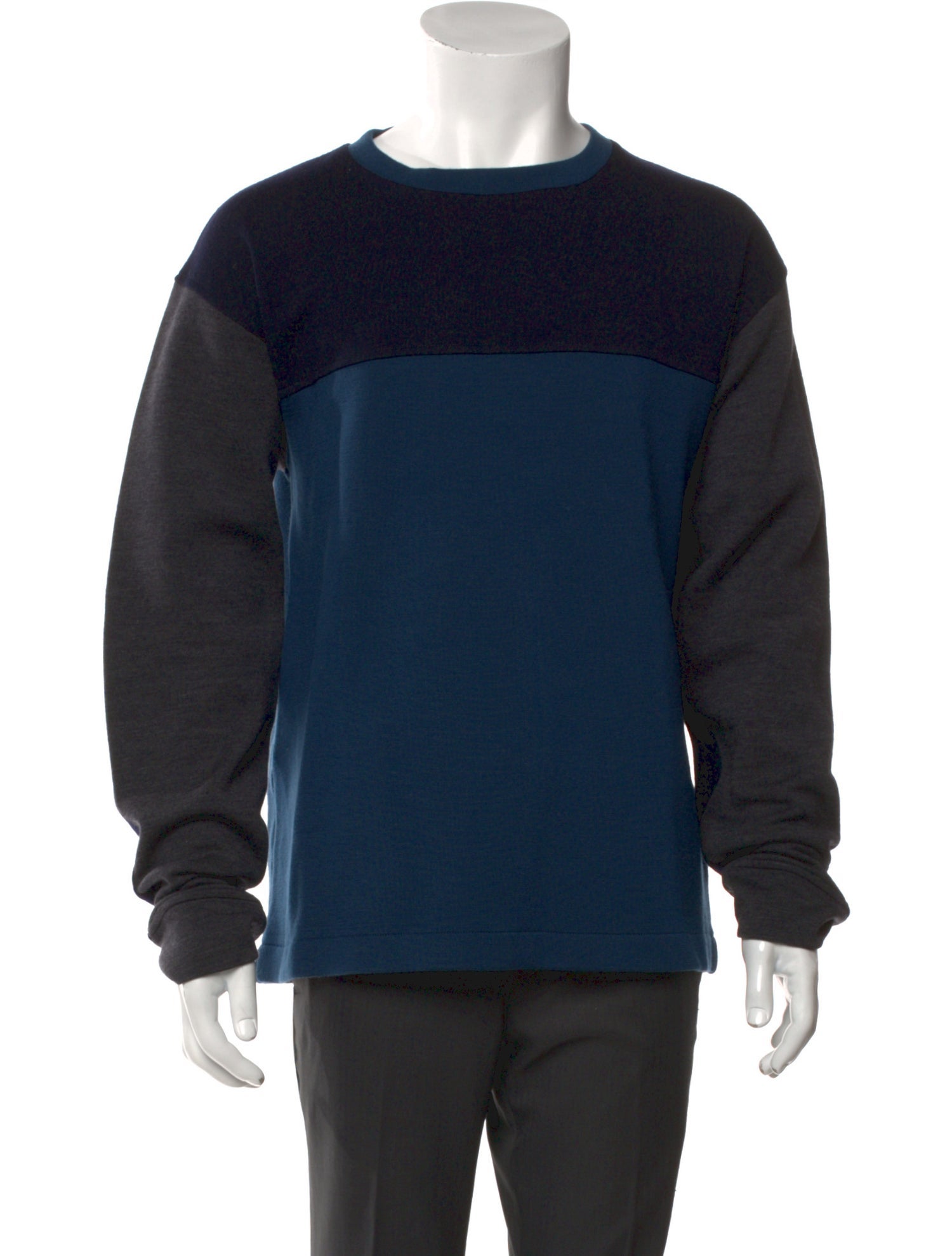 Marni Virgin Wool Colorblock Pattern Sweatshirt
