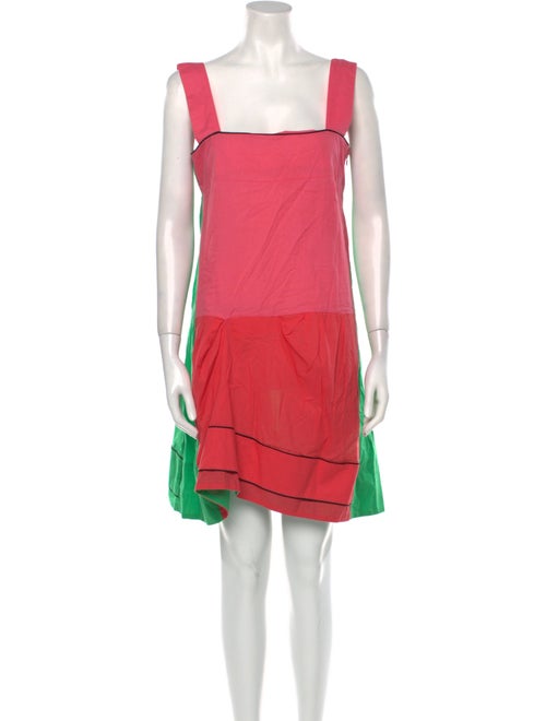 Marni Colorblock Pattern Mini Dress