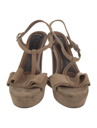 Marni Suede T-Strap Sandals