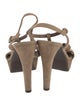 Marni Suede T-Strap Sandals