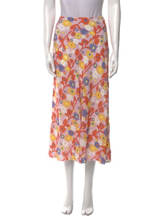 Marni Floral Print Midi Length Skirt