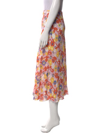 Marni Floral Print Midi Length Skirt