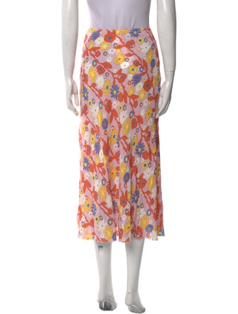 Marni Floral Print Midi Length Skirt