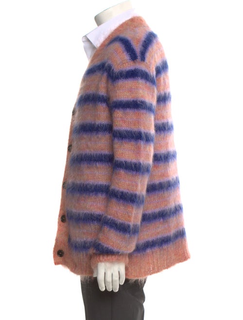Marni 2022 Fuzzy Wuzzy Mohair Stripe Cardigan
