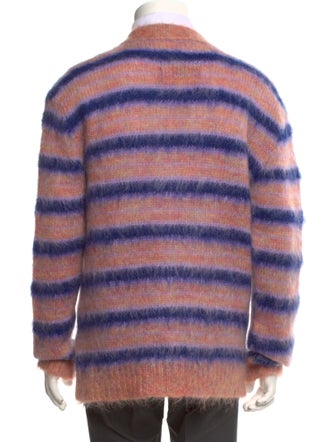 Marni 2022 Fuzzy Wuzzy Mohair Stripe Cardigan
