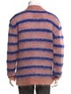 Marni 2022 Fuzzy Wuzzy Mohair Stripe Cardigan