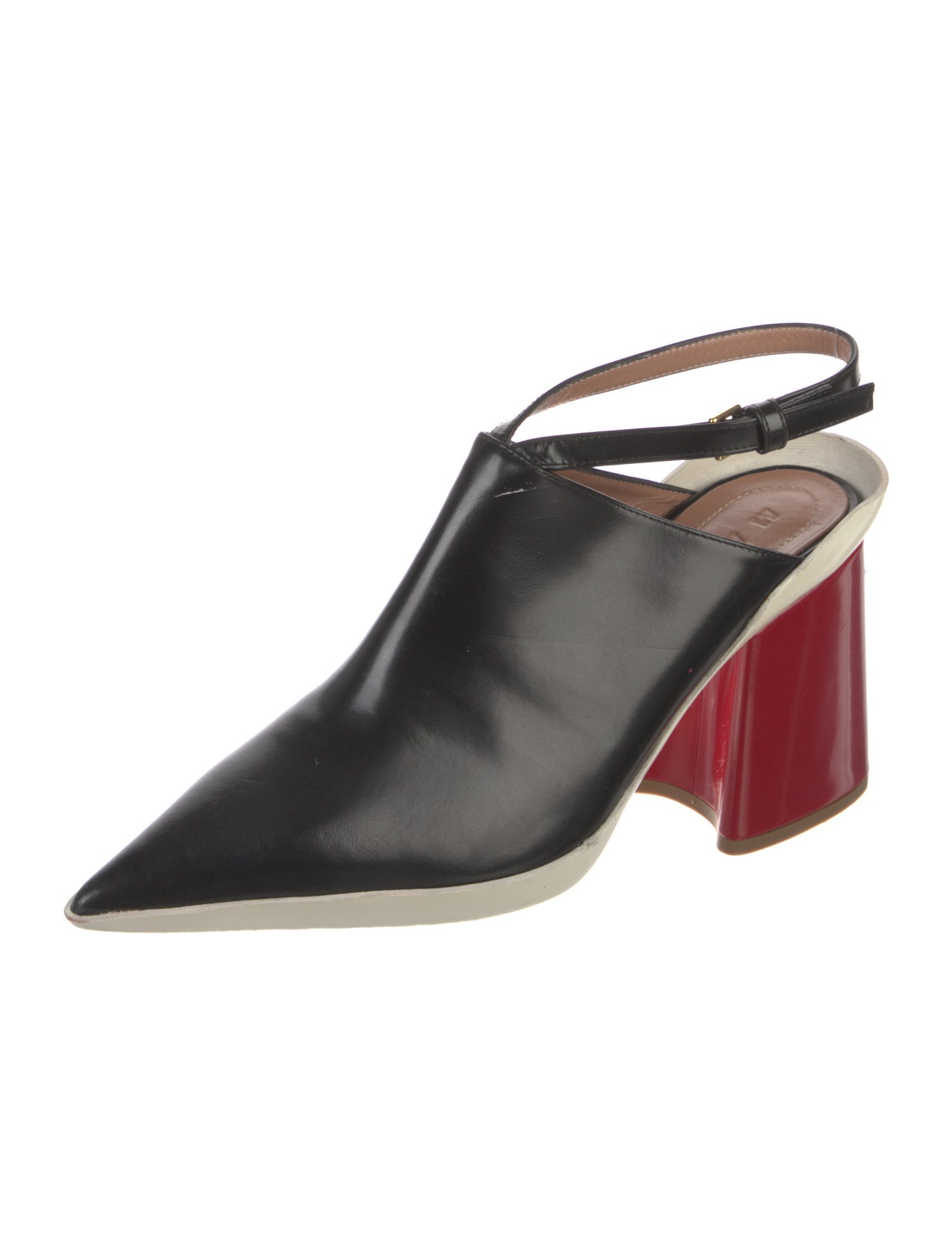 Marni Leather Slingback Pumps