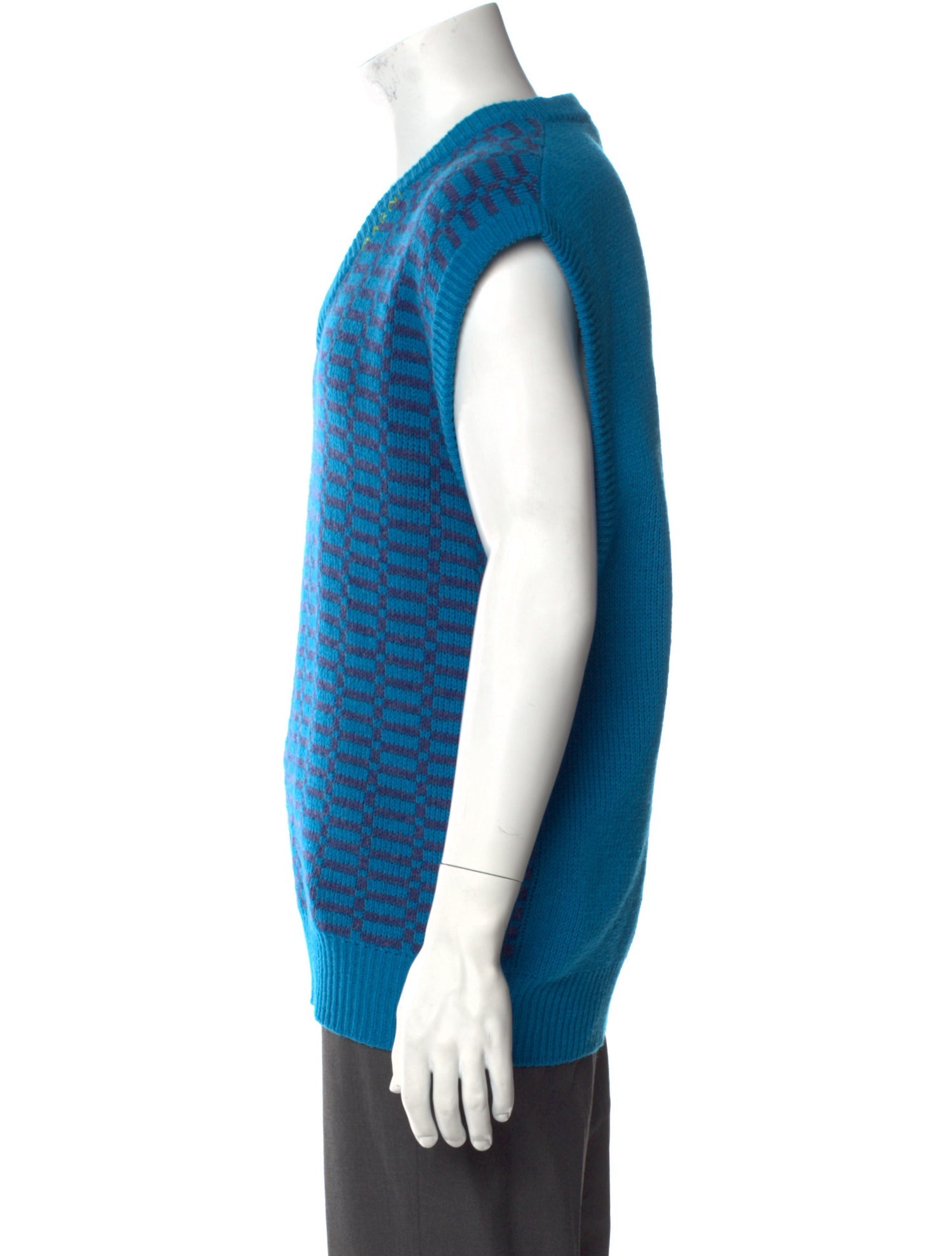 Marni Virgin Wool Striped Sweater Vest
