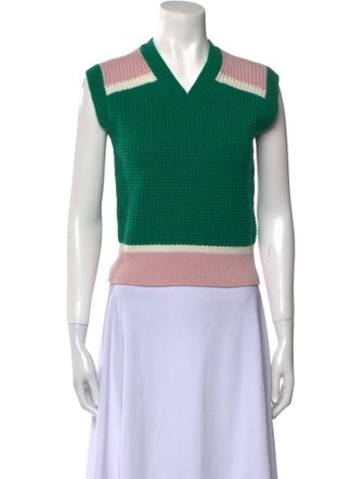 Marni Wool Colorblock Pattern Sweater
