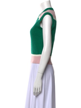 Marni Wool Colorblock Pattern Sweater