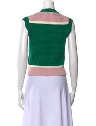 Marni Wool Colorblock Pattern Sweater