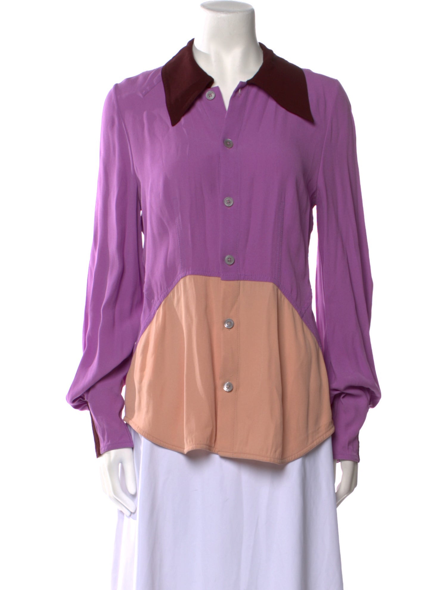 Marni Long Sleeve Button-Up Top