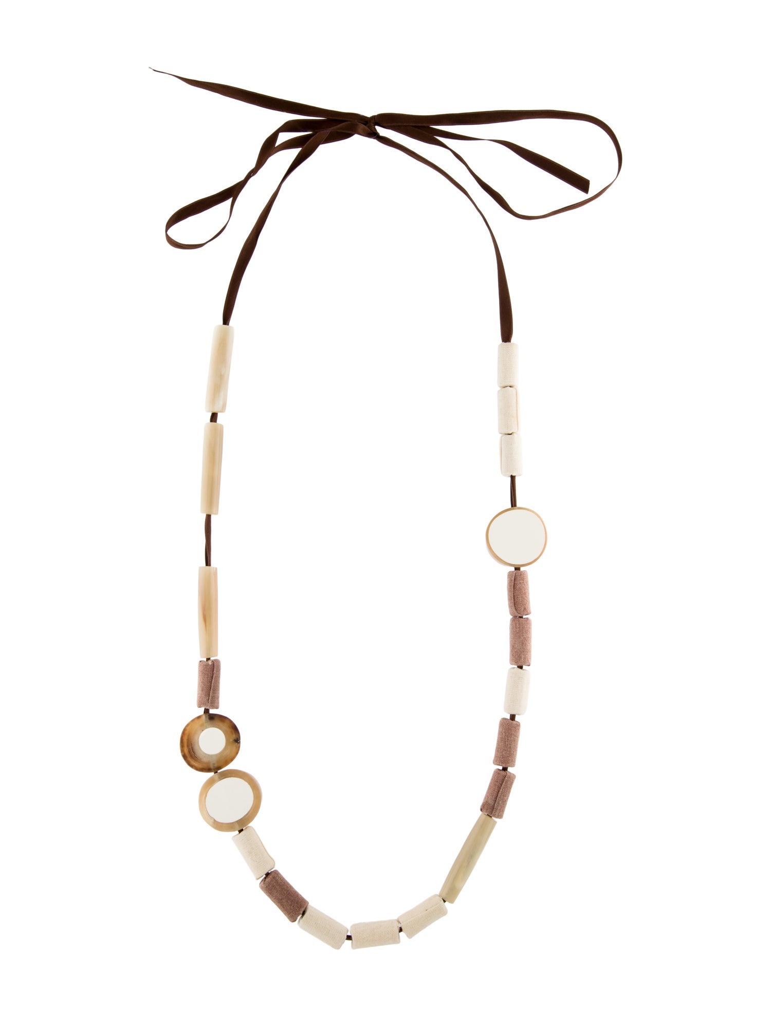 Marni Resin & Horn Collar Necklace