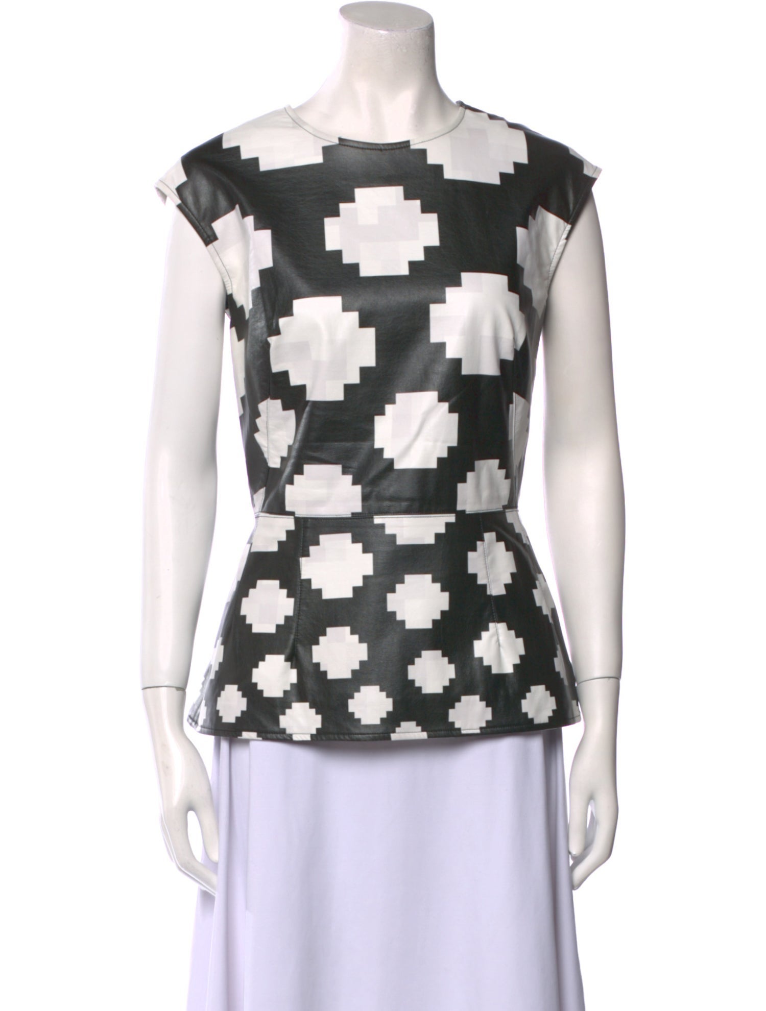 Marni Printed Bateau Neckline Blouse