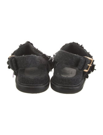 Marni Wool Sequin Embellishments Slingback Sandals