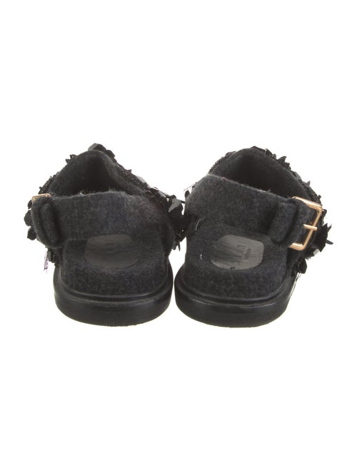 Marni Wool Sequin Embellishments Slingback Sandals