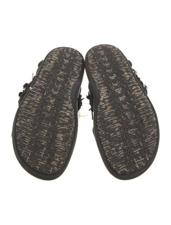 Marni Wool Sequin Embellishments Slingback Sandals