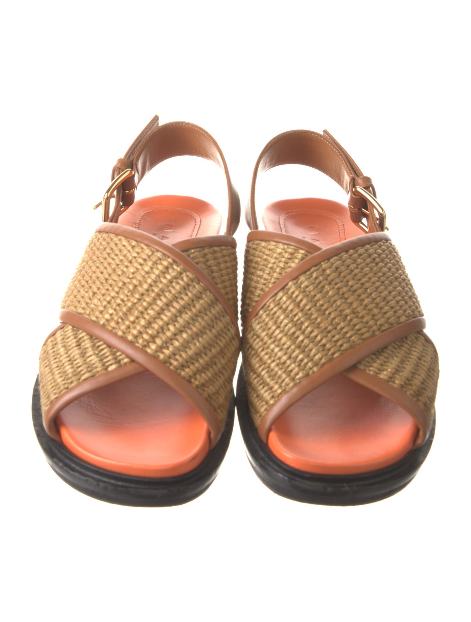 Marni Leather Slingback Sandals