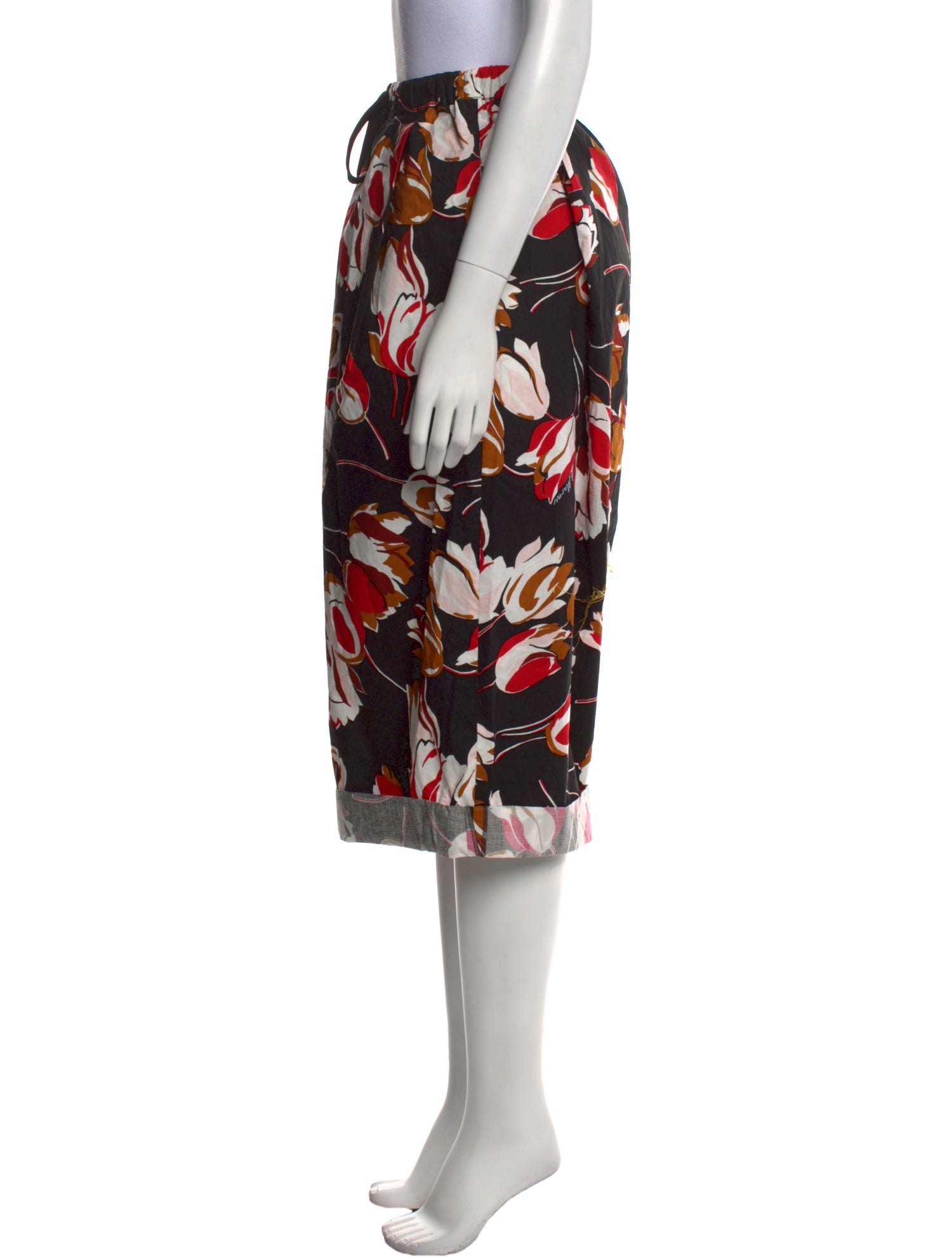 Marni Floral Print Knee-Length Shorts