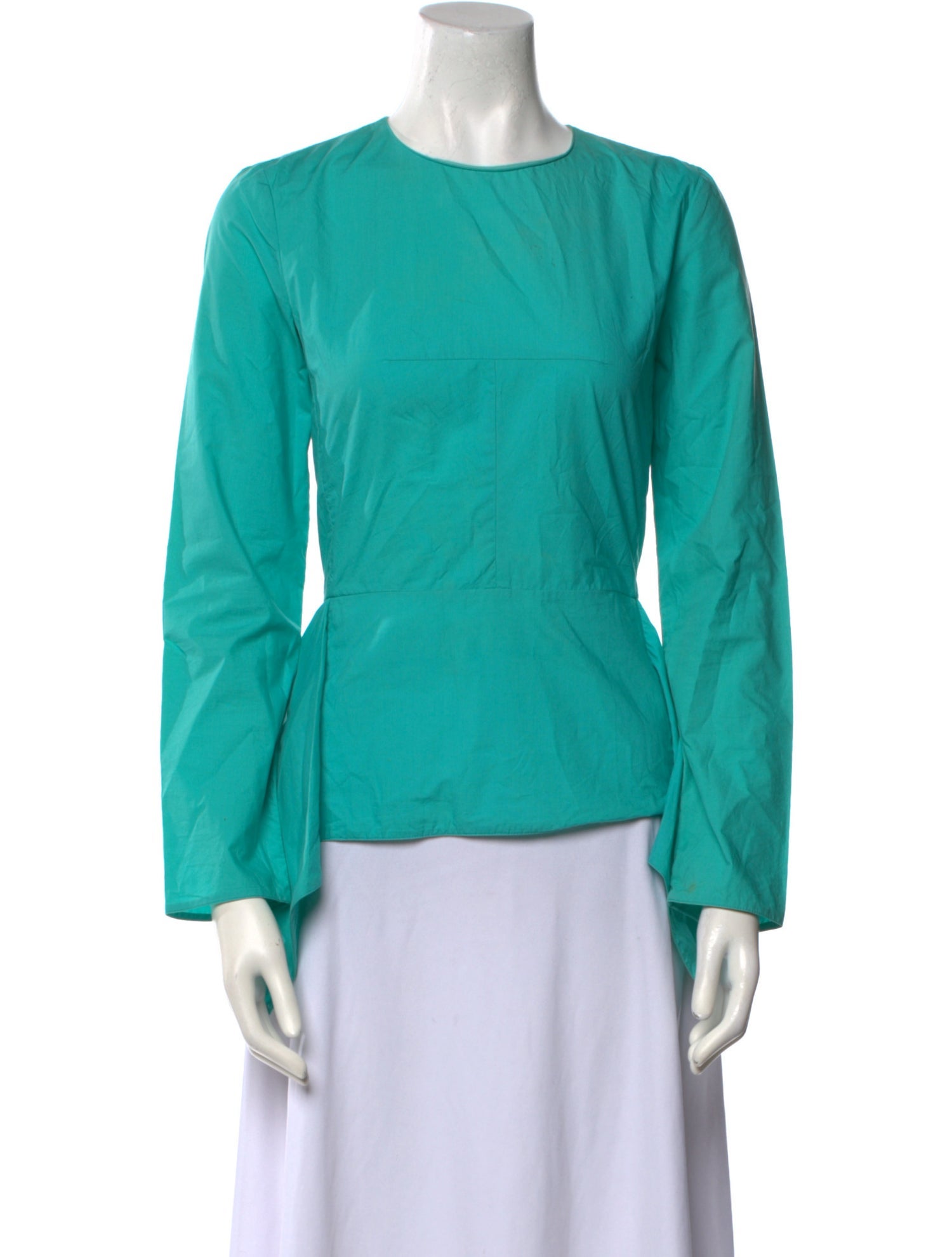 Marni Crew Neck Long Sleeve Blouse