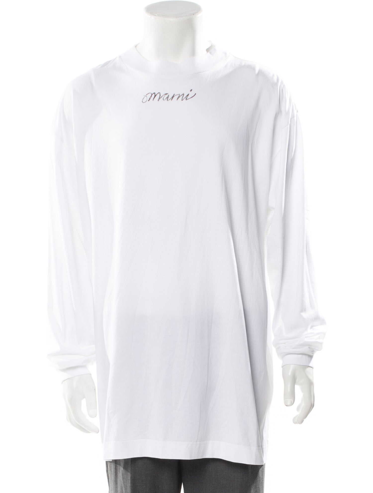 Marni Logo Long Sleeve Graphic Print T-Shirt