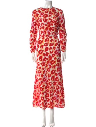 Marni Animal Print Long Dress