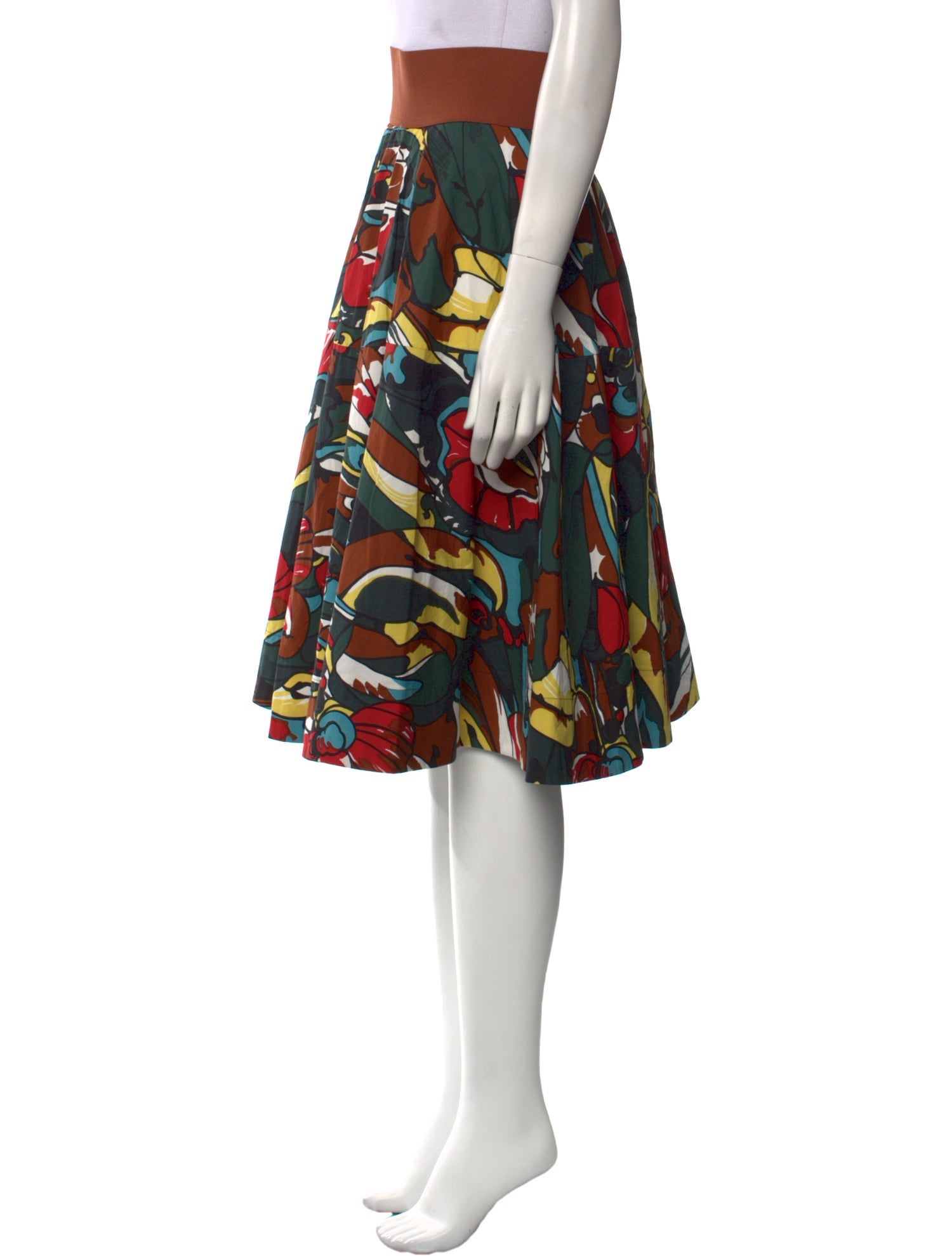 Marni Floral Print Midi Length Skirt