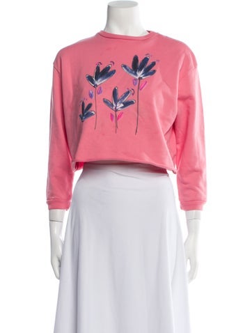 Marni Tops Graphic Print Crew Neck Sweatshirt L