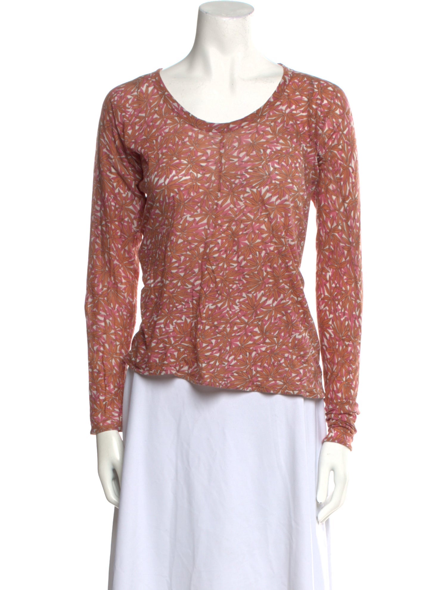 Marni Printed Scoop Neck Top