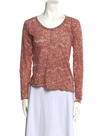 Marni Printed Scoop Neck Top