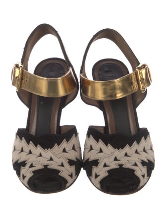 Marni Suede Slingback Sandals